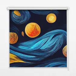 INNENROLLO - Fensterrollo - Rollo - 80x140 cm - Planeten