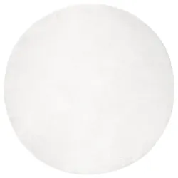 vidaXL Kunstfell Hasen Teppich Olite Weiß Ø 120 cm Polyester