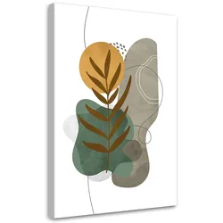 WANDBILD botanische boho formen