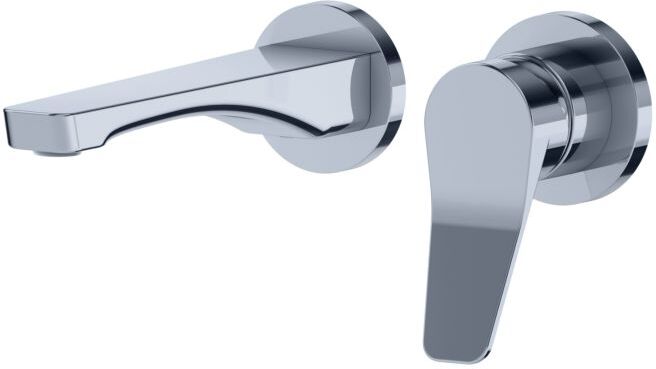 Jörger Eleven Wand Waschtischarmatur 63320360000 chrom, Ausladung 189mm, Fertigmontageset