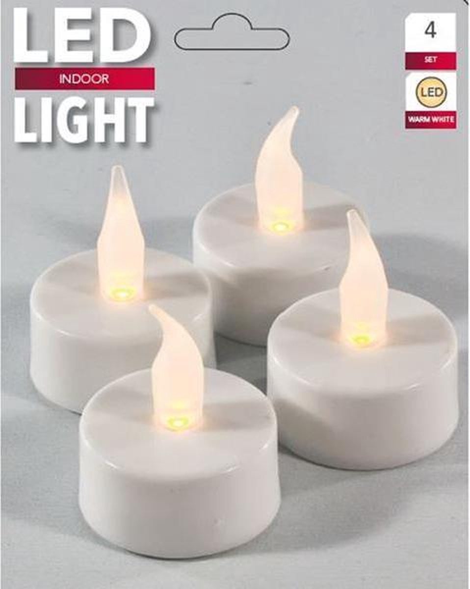 Svenska Living LED Theelicht op batterij - 4 stuks