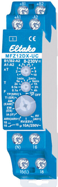 Eltako Relais temporisateur multifonction MFZ12DX-UC (23001005)
