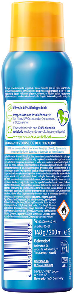 Nivea Sun PROTEGE&REFRESCA; bruma solar invisible SPF50 200 ml