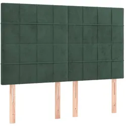 vidaXL, Boxspringbett, Almelville (Block mit Quadraten) (140 x 190 cm)