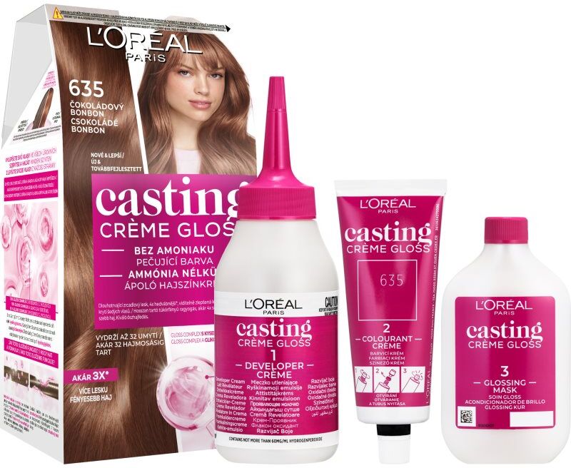 L’Oréal Paris Casting Creme Gloss coloration cheveux teinte 635 Chocolate Candy 1 pcs