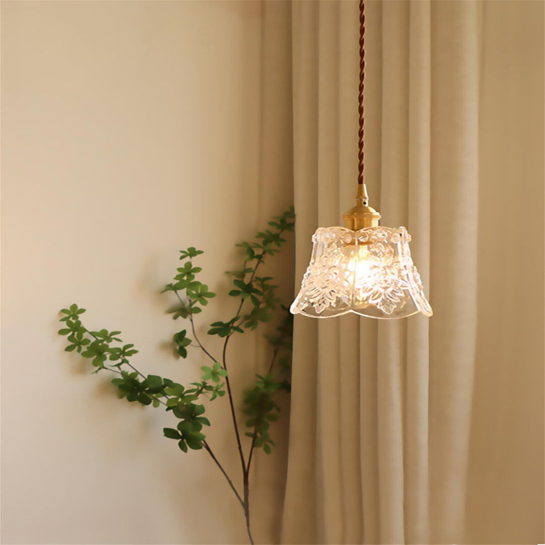 Astoria Grand 1 - Light Chandelier White 18cm H X 14cm W X 14cm D