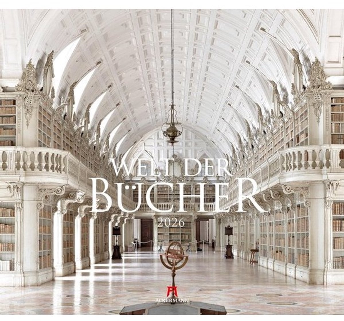 Prachtige Bibliotheken Kalender 2026 - Grote Wandkalender voor Architectuur- en Boekenliefhebbers