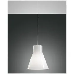 Fabas Luce Diana Pendelleuchte E27 1X60W Metall und geblasenes Glas Verchromt 2753-45-138
