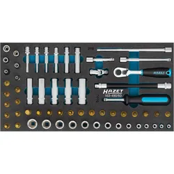 HAZET Steckschlüssel-Satz Einlage 60-teilig - 163-490/60
