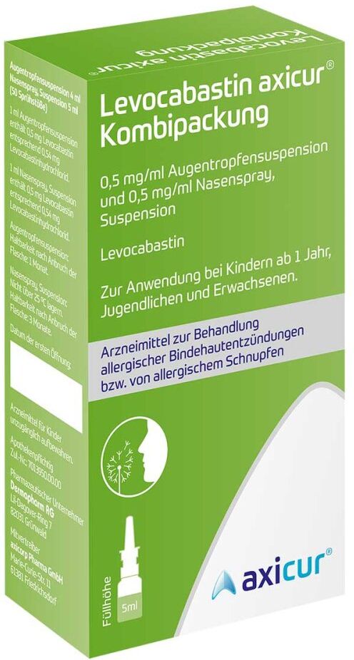 Levocabastin axicur Kombipackung 0,5 mg/ml