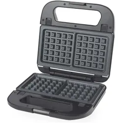 Progress EK6666PVDE 3 in 1 Snack Maker, Waffeleisen