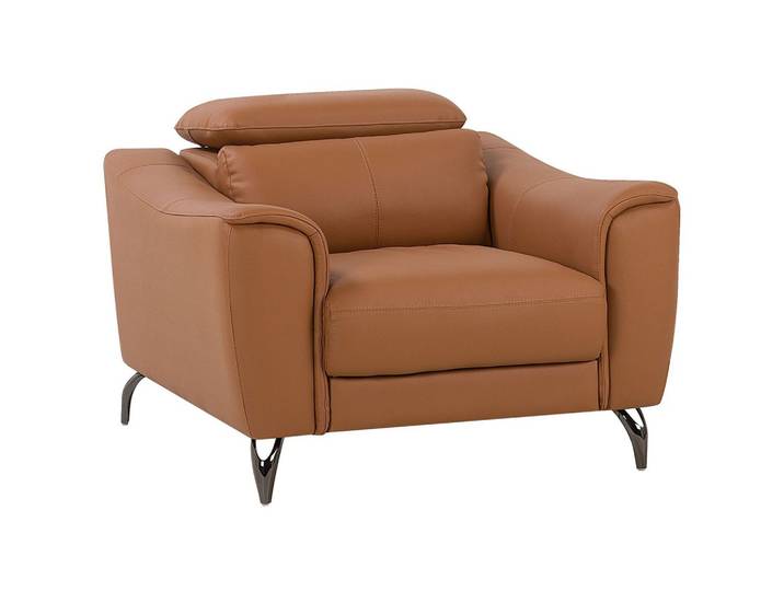 SESSEL Leder goldbraun Narwik
