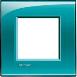 Legrand LNA4802VD Abdeckrahmen LIVINGLIGHT: 1-fach, 2 Module, Farbe: Grün