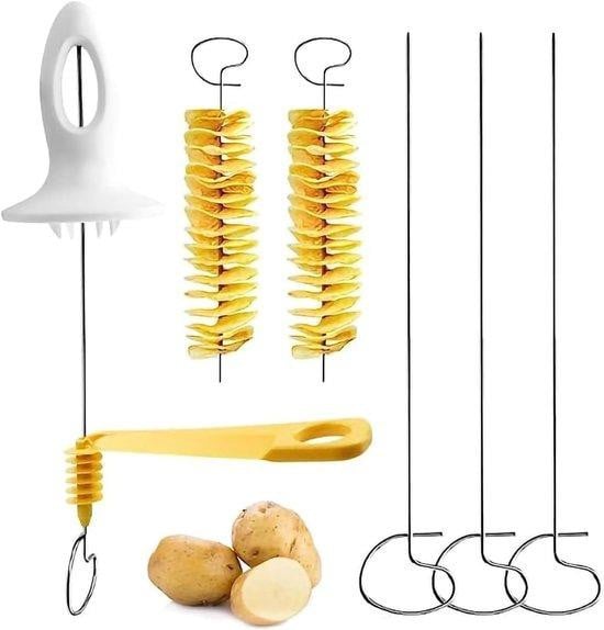 Benza Ibenzoa Multifunctionele spiraalsnijder van roestvrij staal voor groentesnijden en julienne