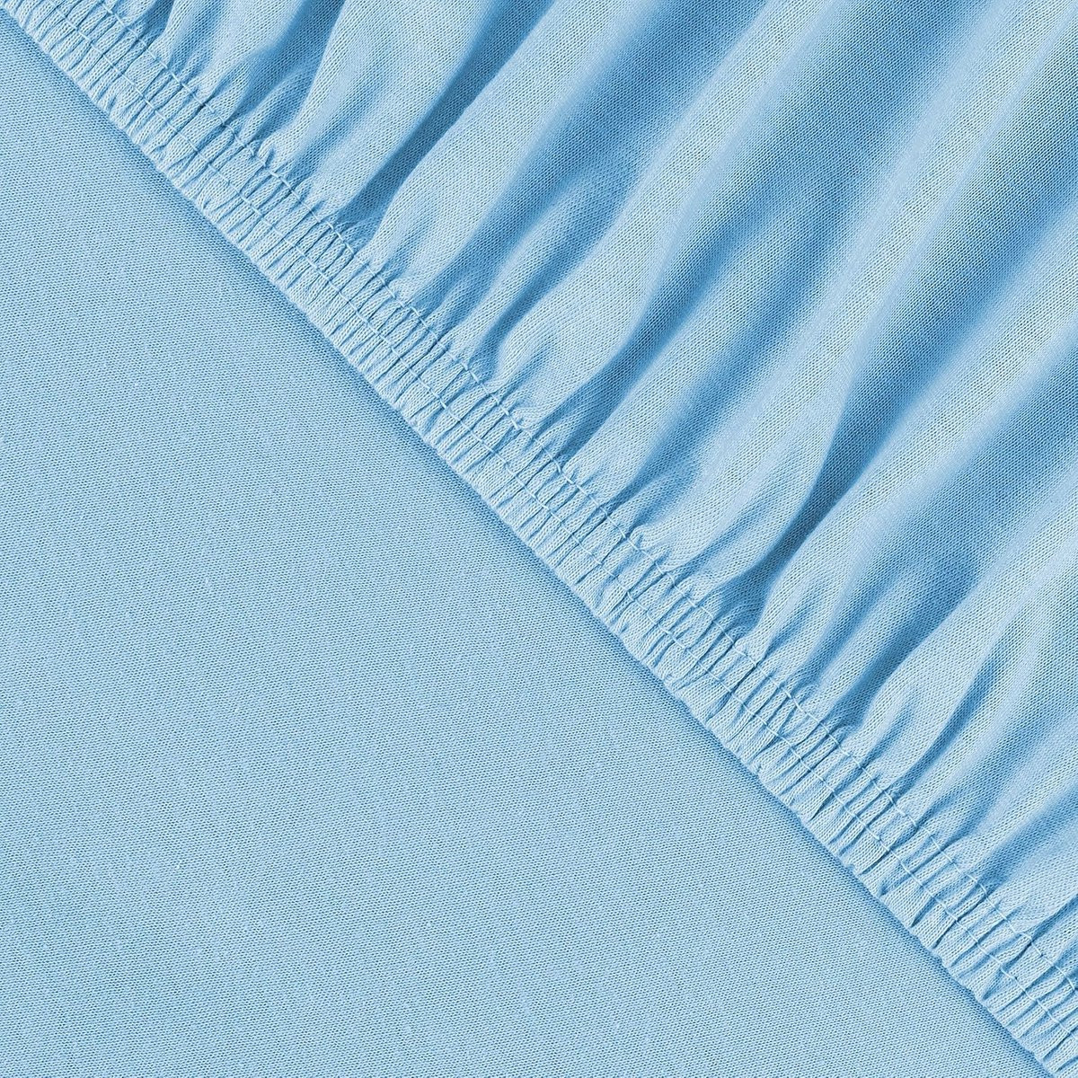 Julius Zöllner Jersey hoeslaken voor boxmatrassen, Mint, 68 x 90 tot 100 x 100 cm