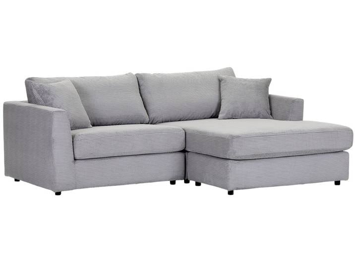Z2 Ecksofa ASCONA, Hellgrau, Cord