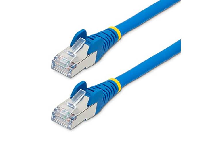 StarTech 10m Cat6a Ethernet Kabel, LSZH, S/FTP, 100W PoE++, Blauw