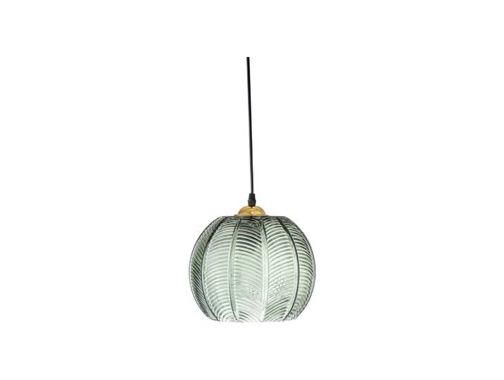 Lampe suspendue en verre vert