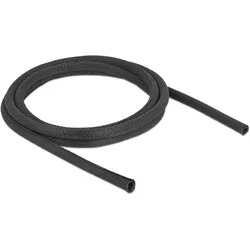DeLOCK Gewebeschlauch selbstschließend hitzebeständig 2 m x 8 mm schwarz