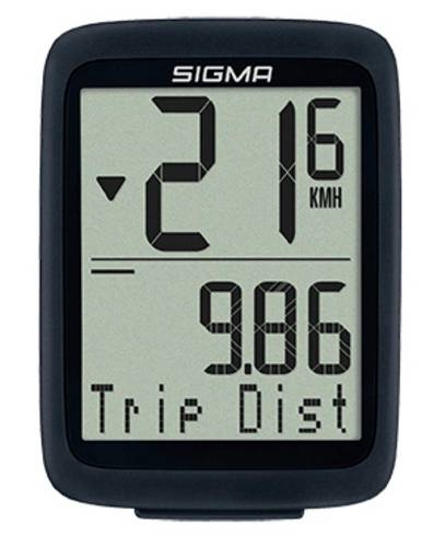 Sigma BC 8.0 WL ATS Fahrradcomputer, kabellos Codierte Übertragung mit Radsensor