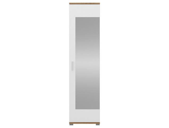 Garderobenschrank Hola Weiß/Eiche Wotan B: 50 cm