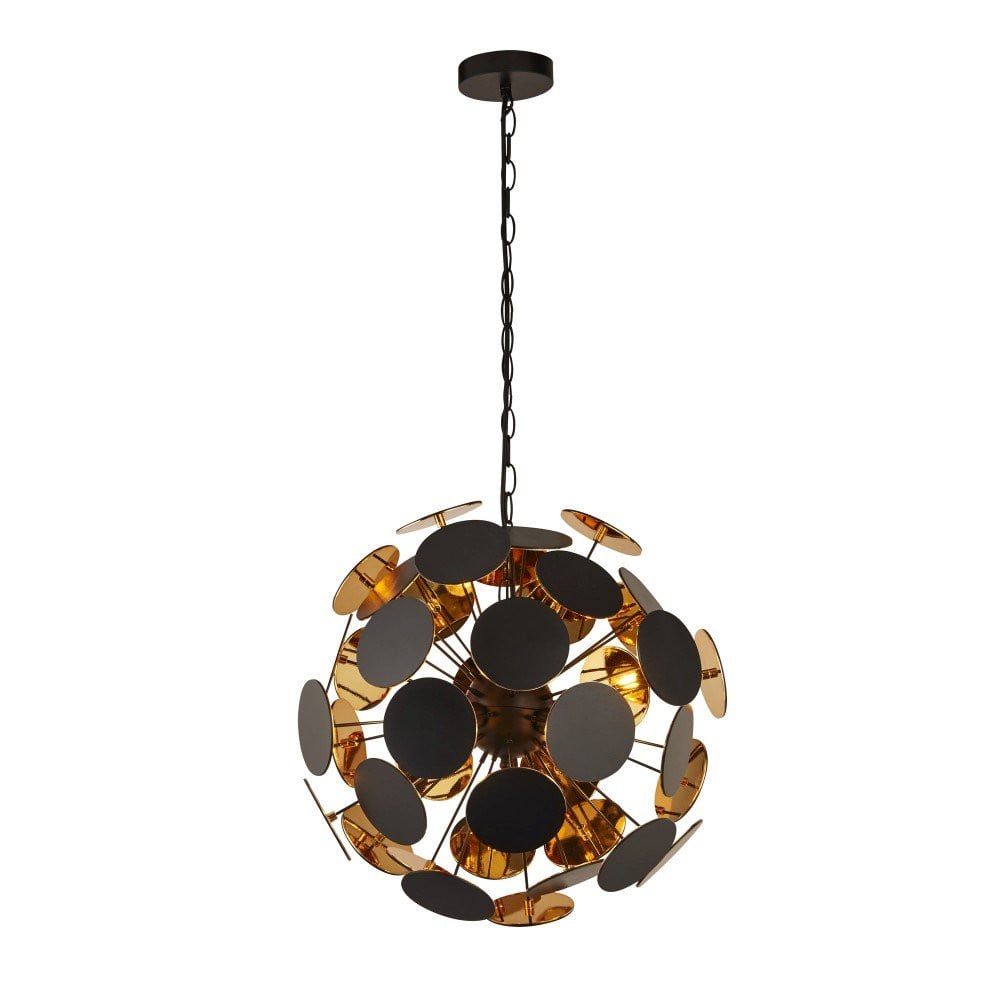 Searchlight Design hanglamp Discus rond van metaal Ø 47 cm