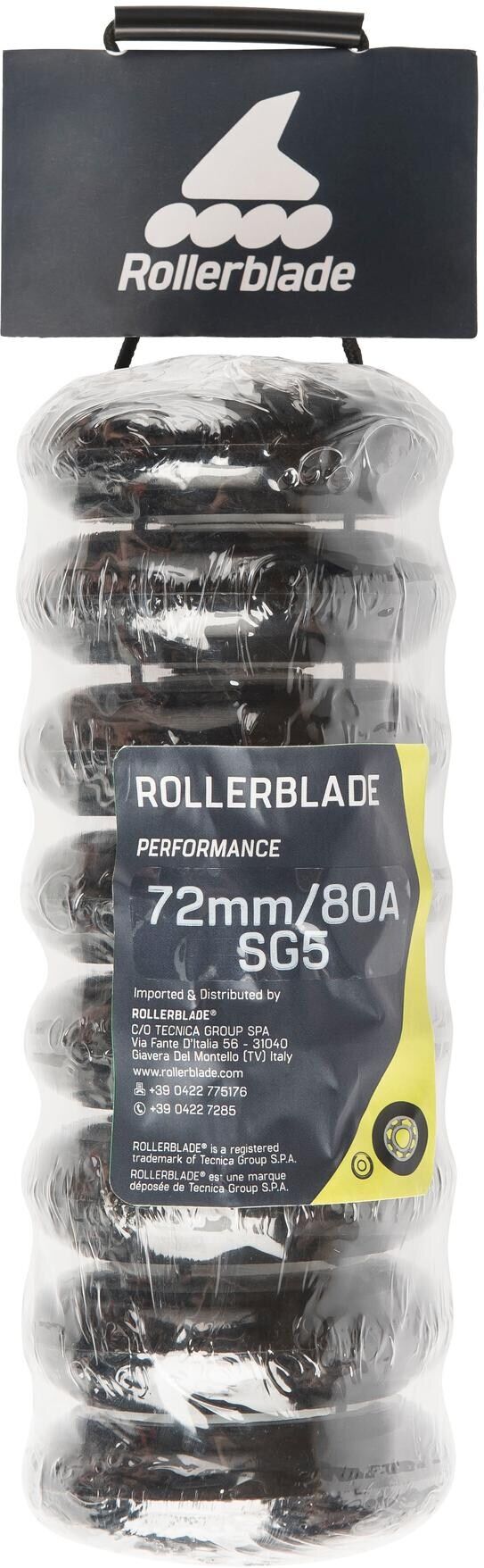 Inlineskates-Rolle ROLLERBLADE "Wheelki", grau (grau, weiß), Räder, 7,2, Kunststoff, Inlineskates-Rolle grau, weiß 7,2
