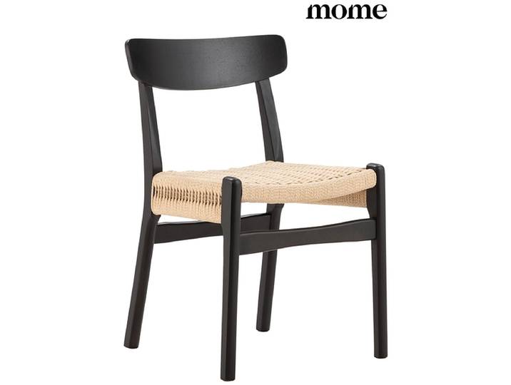 MOME Stuhl BIEL Seil schwarz