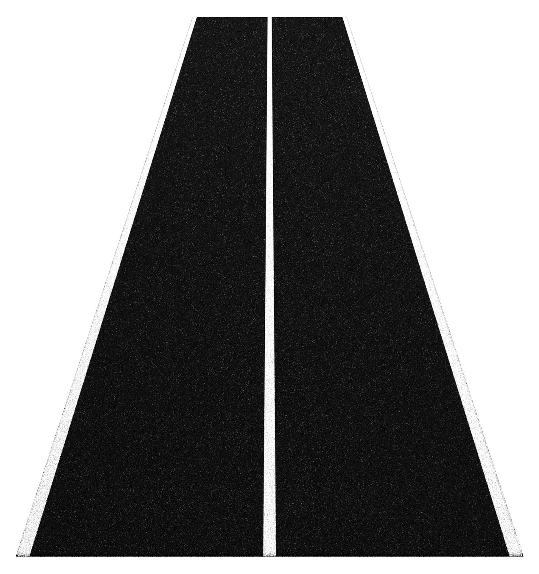 Sport-Thieme Sprintbahn "Uni Sprint", Schwarz, 2x15 m