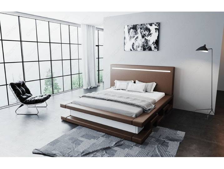 Wasserbett Faenza mit LED und stufigem Design