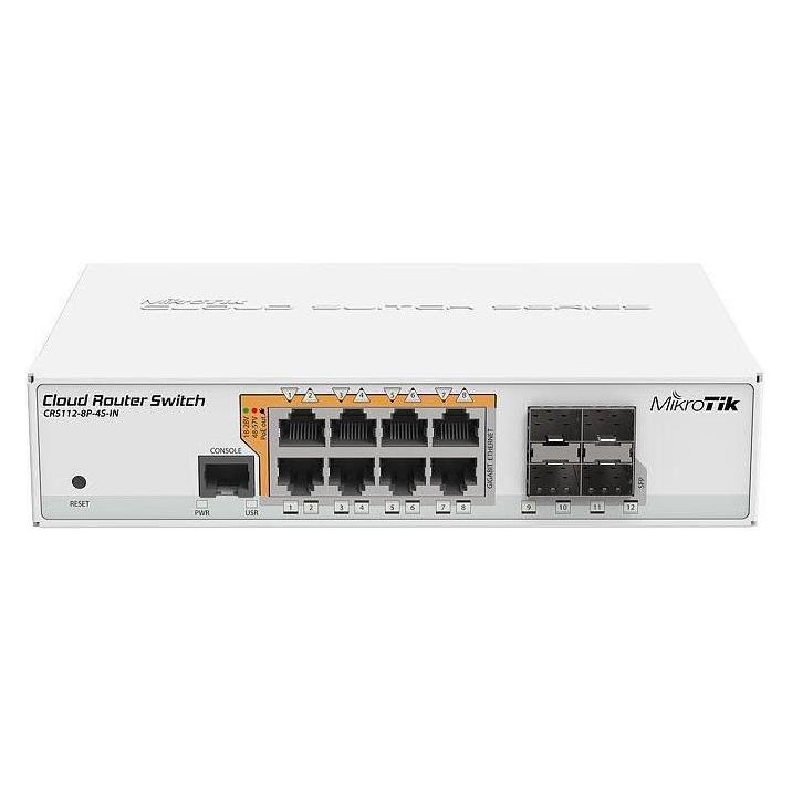 MikroTik Crs112-8p-4s-In (12 Ports) (CRS112-8P-4S-IN)