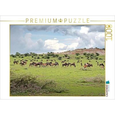 CALVENDO Puzzle Gnus | 1000 Teile Lege-Größe 64x48cm Foto-Puzzle für glückliche Stunden