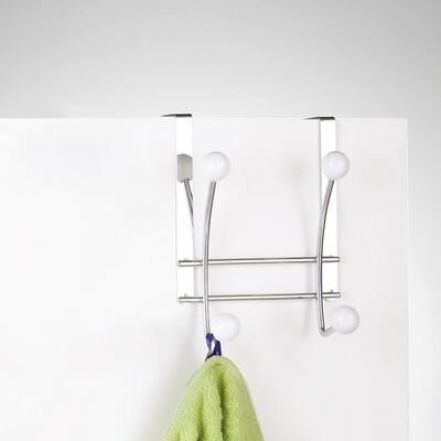 Evideco Over The Door Hook Rack with 4 Ball Ends