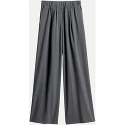 Wide-Leg Hose Cevil pinstripe Grau 42