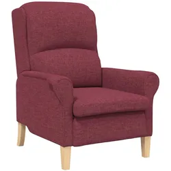 vidaXL Sessel Weinrot 76 x 94 x 102 cm Stoff