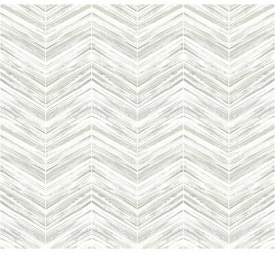 Inspired by Color Petite Watercolor Chevron White & Grey Wallpaper