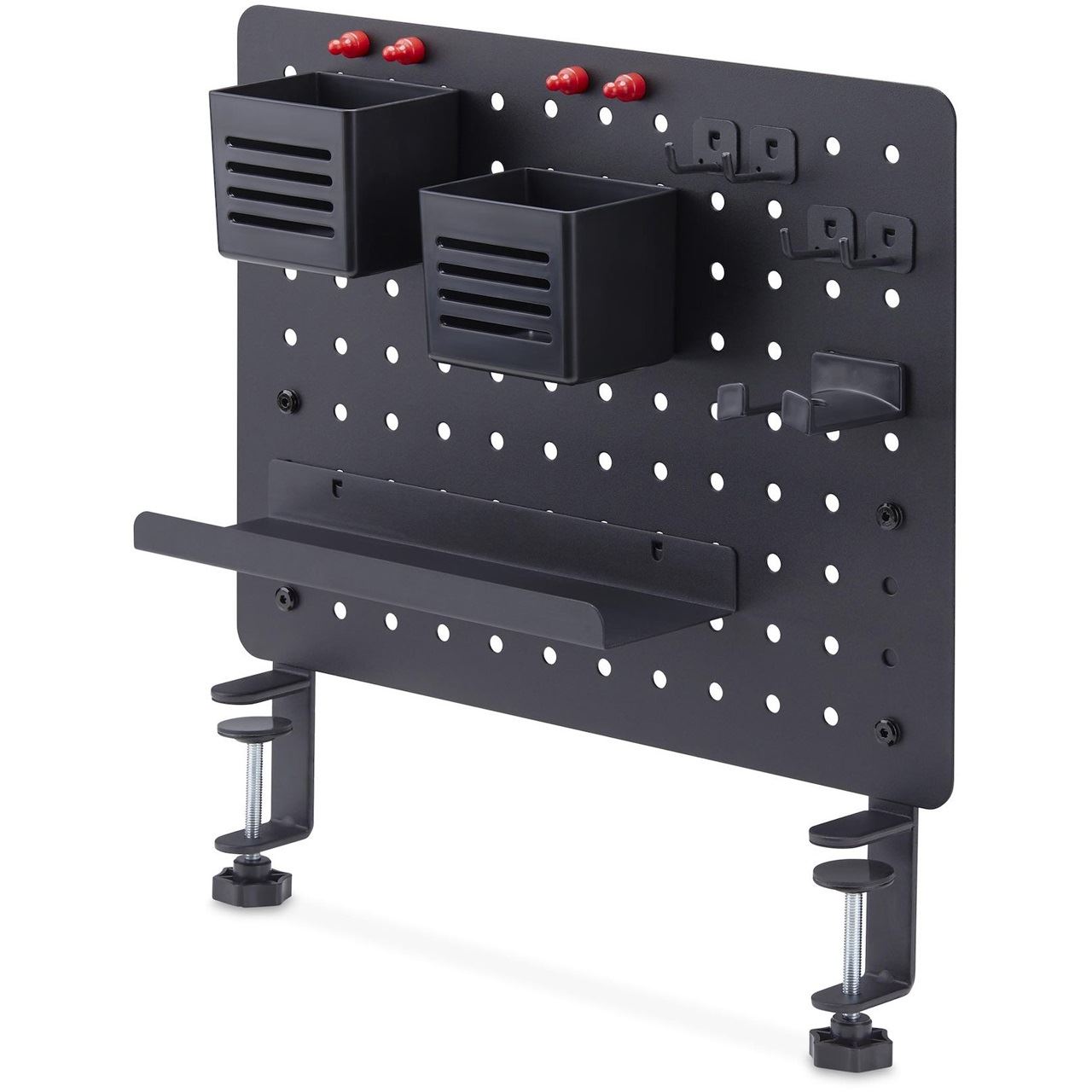 Startech CLAMP-ON PEGBOARD ORGANIZER WITH ACCESSORIES STEEL BLACK