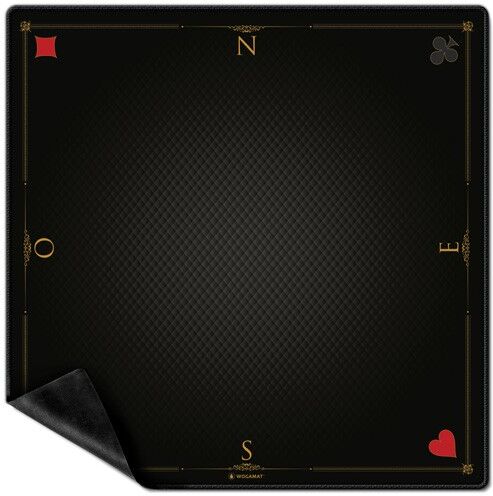 Wogamat Tapis de cartes prestige noir (Format Tarrot 60 x 60 cm) - Playmat
