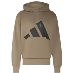 adidas Essentials Big Logo Fleece Hoodie Herren - khasix/black -