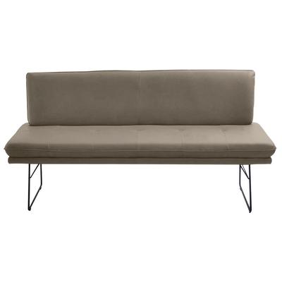 Polsterbank K+W KOMFORT & WOHNEN, grün (kaktus), B:172cm H:87cm T:65cm, Sitzbänke, Polsterbank, Polsterbank in Spitzkissenoptik, Sitzsteppung, in 2 Größen wählbar