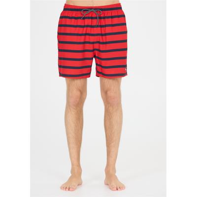 Badeshorts CRUZ "Danyel", Herren, Gr. S, US-Größen, rot, Elasthan, Polyester, gestreift, Badehosen Badeshorts, Aus atmungsaktivem Material