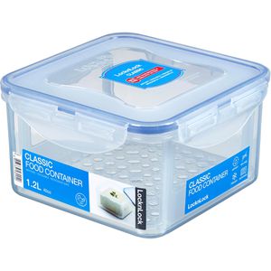 LocknLock Frischhaltedose HPL822T, aus Kunststoff, 1,2 Liter, mit Serviereinsatz, transparent, luftdicht