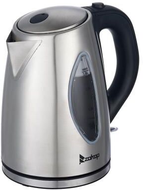 No 1500W 1.8 Liter Stainless Steel Electric Hot Water Kettle, Tea Kettle