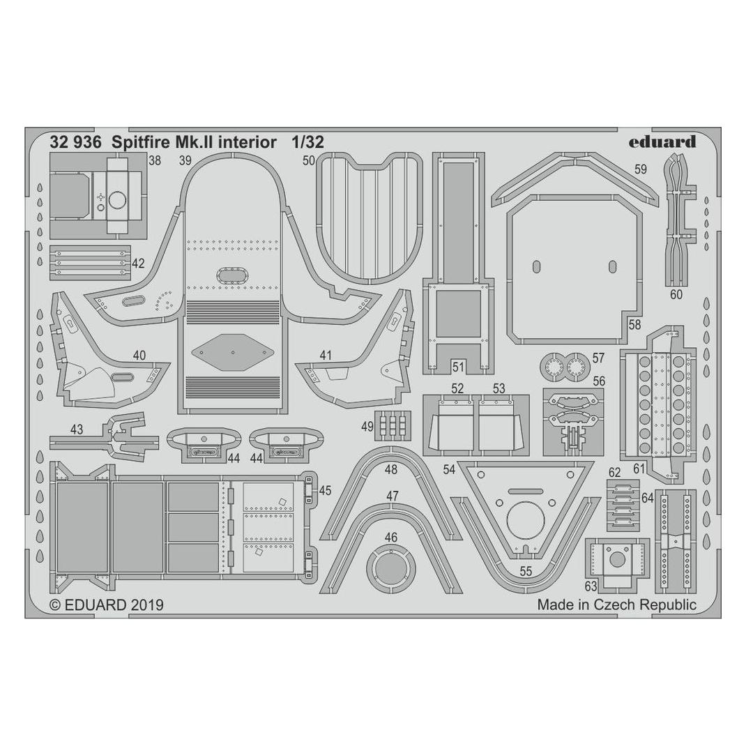 Eduard Spitfire Mk.II interior for Revell (32936)