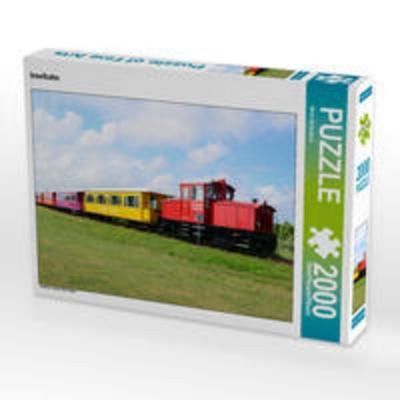 CALVENDO Puzzle Inselbahn 2000 Teile Puzzle quer | 2000 Teile Lege-Größe 90 × 67 cm Foto-Puzzle für glückliche Stunden