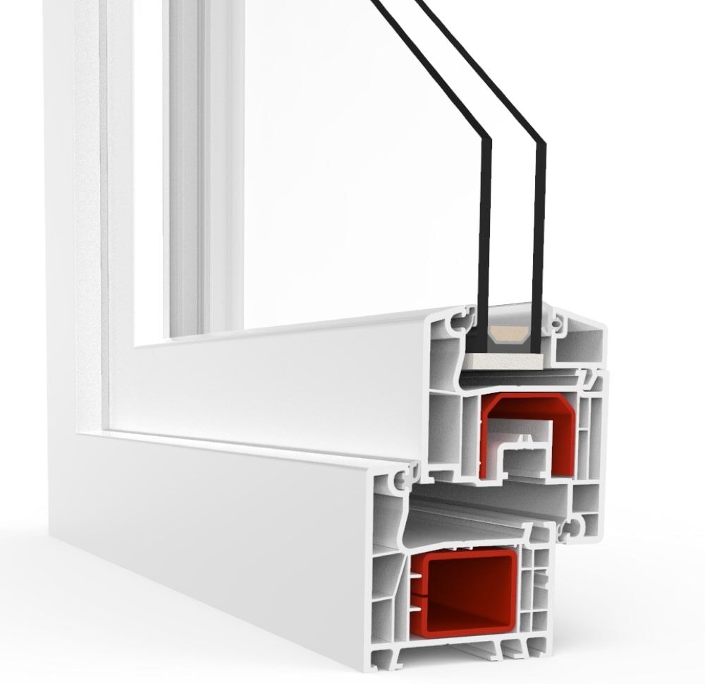 fenetre24.com Fenêtre pas chère en PVC, aluplast IDEAL 4000, blanc, 510 x 510 mm, entièrement personnalisable