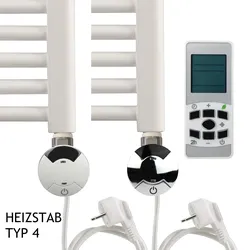 Ximax Badheizkörper Elektrobetrieb Alpha 1121x700 mm Weiß 600 Watt Heizstab Typ 4