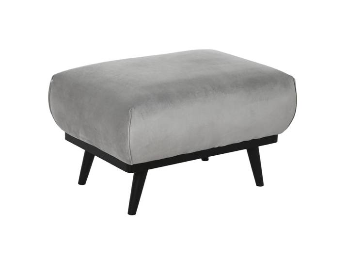 Banquette en polyester gris 70x50x42 cm