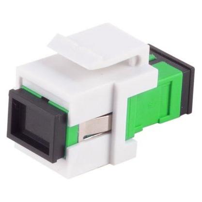 Shiverpeaks S/CONN maximum connectivity LWL-Keystone Verbinder, SC-SC, Simplex, grün (Keystone Modul, Netzwerk Kupplung) (08-10211)