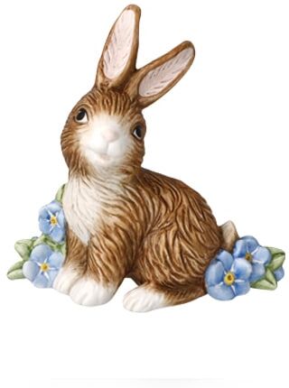 Osterhase GOEBEL "Jahreshäschen 2026", braun (bunt), B:4cm H:8,5cm T:8,5cm, Biskuitporzellan, Dekofiguren, Osterhase bunt B/H/T: 4cm x 8,5cm x 8,5cm